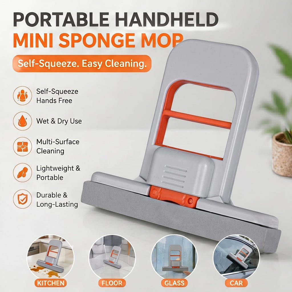 Skrubsy Self-Squeeze Sponge Mop